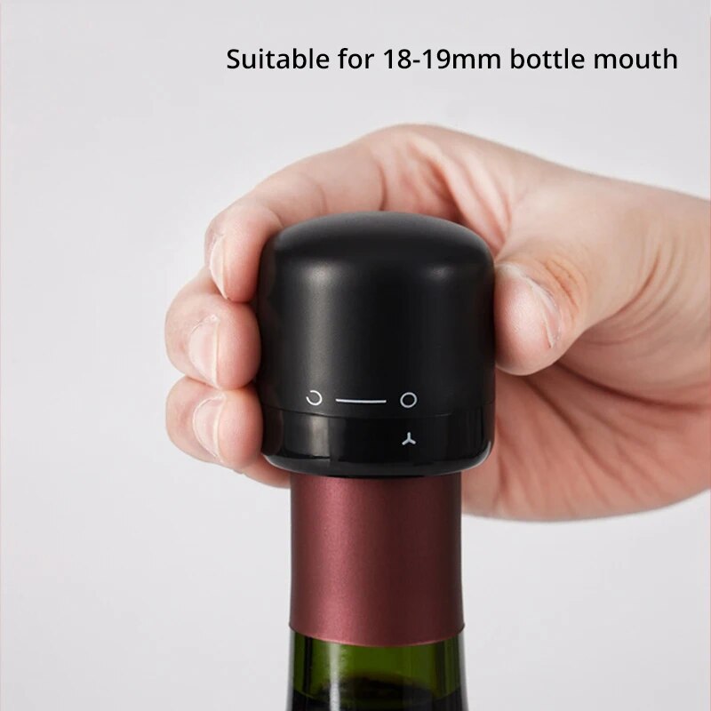 Black Wine Bottle Stoppers LeakProof Sealing Caps For Wine Champagne And Spirits Preservation Min 2