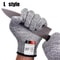 AntiCut Safety Work Gloves For Glass Cutting And Protection GreyBlack Pair 5