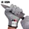 AntiCut Safety Work Gloves For Glass Cutting And Protection GreyBlack Pair 6