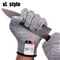 AntiCut Safety Work Gloves For Glass Cutting And Protection GreyBlack Pair 6