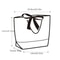 White Paper Tote Bags With Ribbon Bow Handles Pack For Weddings Parties And Gifts 2