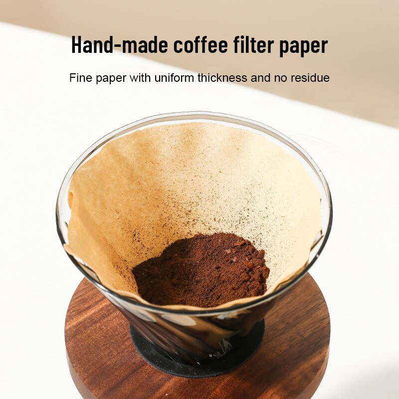 Premium Brown Coffee Filter Paper For Hand Brewed American Coffee Machines 2