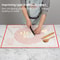 RedBlack Silicone Pastry Pad NonSlip HeatResistant Dough Making Mat For Pastry And Pasta 0