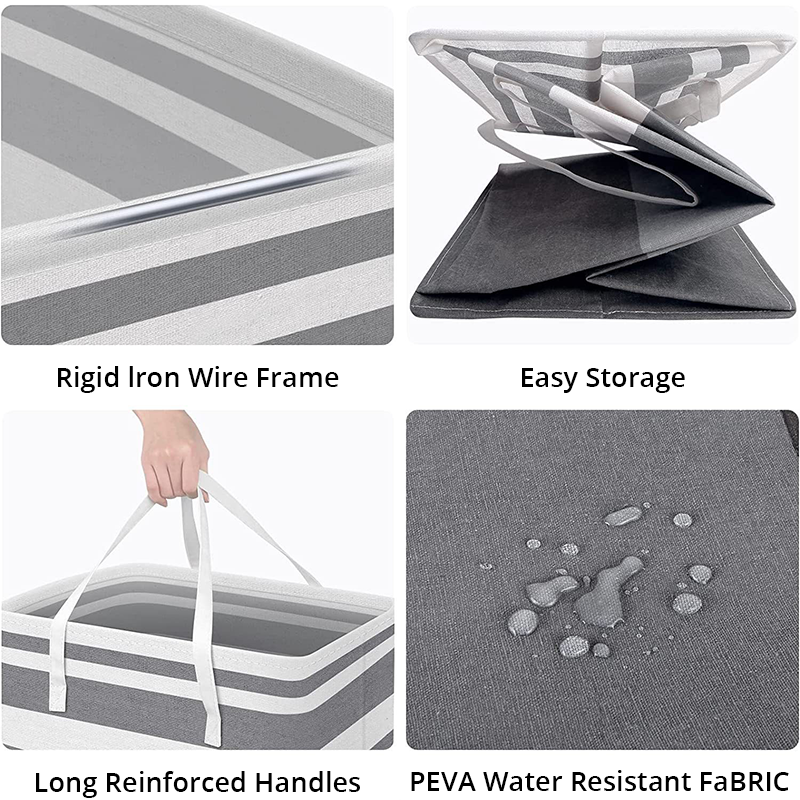Premium Large Capacity Laundry Basket Foldable Waterproof Storage Bag 3