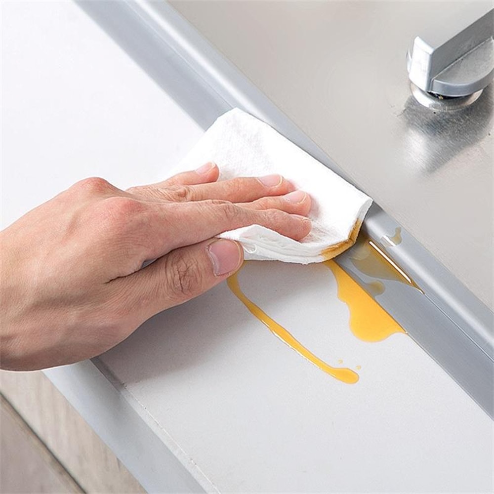 Grey PVC Waterproof SelfAdhesive Sealing Strip For Sink Stove And Bathroom Corner Mould And WaterP 1