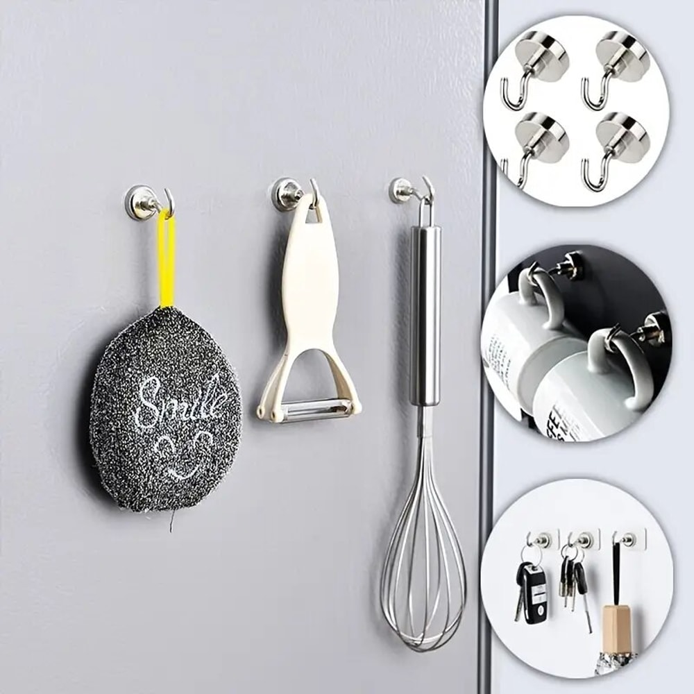 Heavy Duty WallMounted Hook Set For Home Kitchen Organization 2