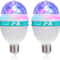 Rotating RGB Disco Light Bulb LED Party Lamp For Birthdays Halloween Christmas More 2