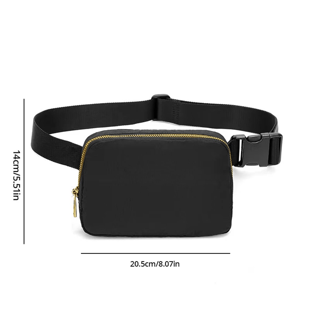 Fashionable Waterproof Waist Bag For Men Women Outdoor Sports Chest Pack With Zipper Travel Belt 4