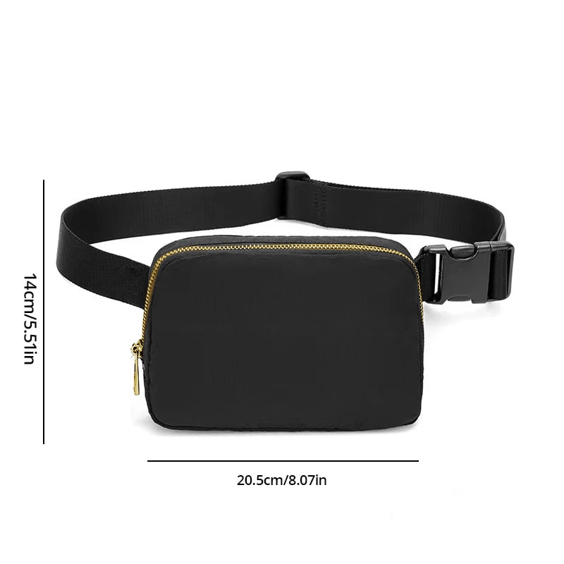Fashionable Waterproof Waist Bag For Men Women Outdoor Sports Chest Pack With Zipper Travel Belt 4