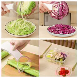 multifunctional stainless steel vegetable grater – shredder & slicer for cabbage, salad & more
