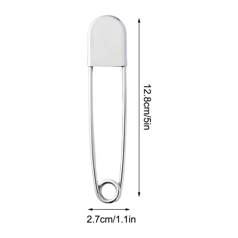 Large Stainless Steel Safety Pin Durable RustResistant DIY Sewing Tool For Fixing Files 4