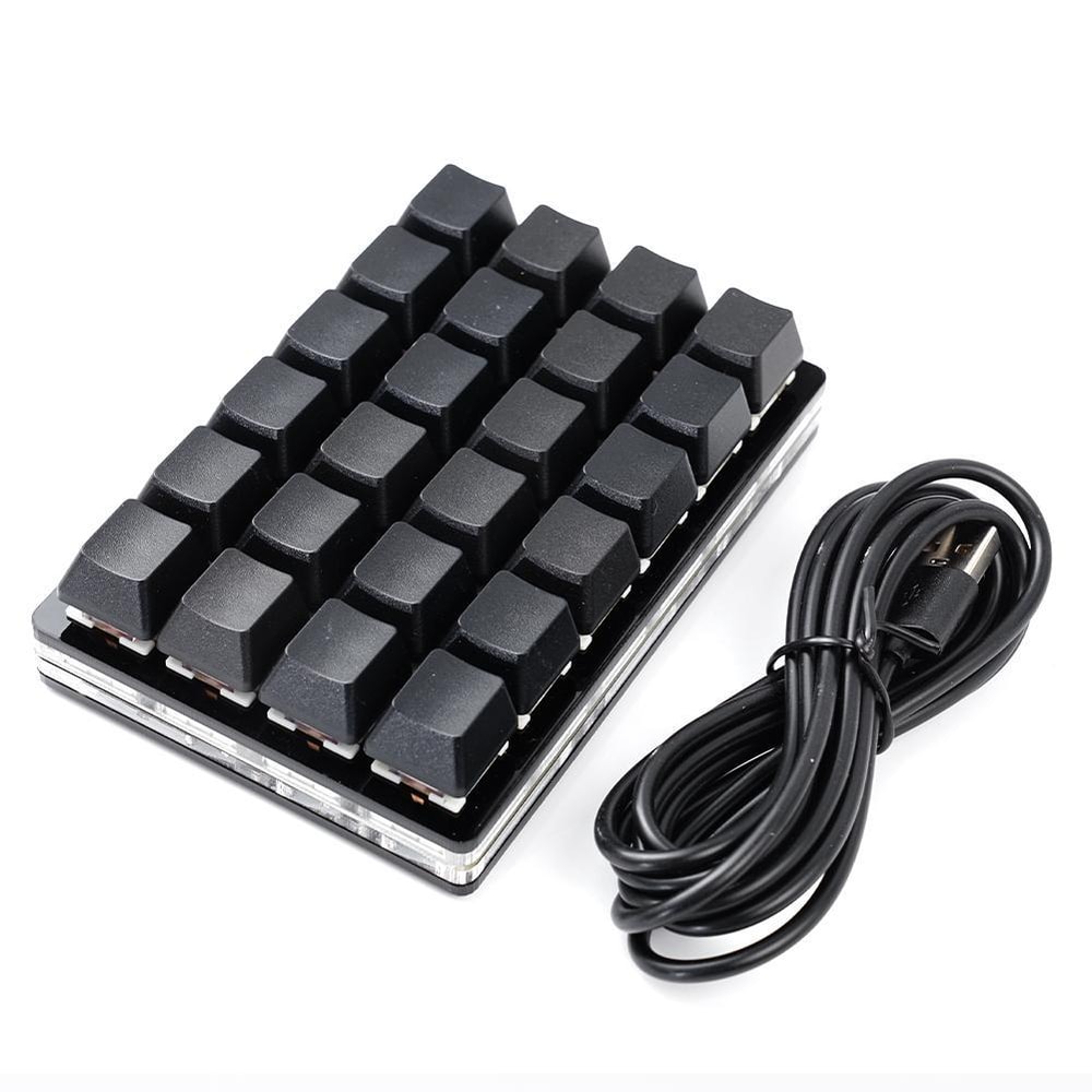Mini USB Custom Mechanical Gaming Keyboard With Programmable Keys And Macro Function 0