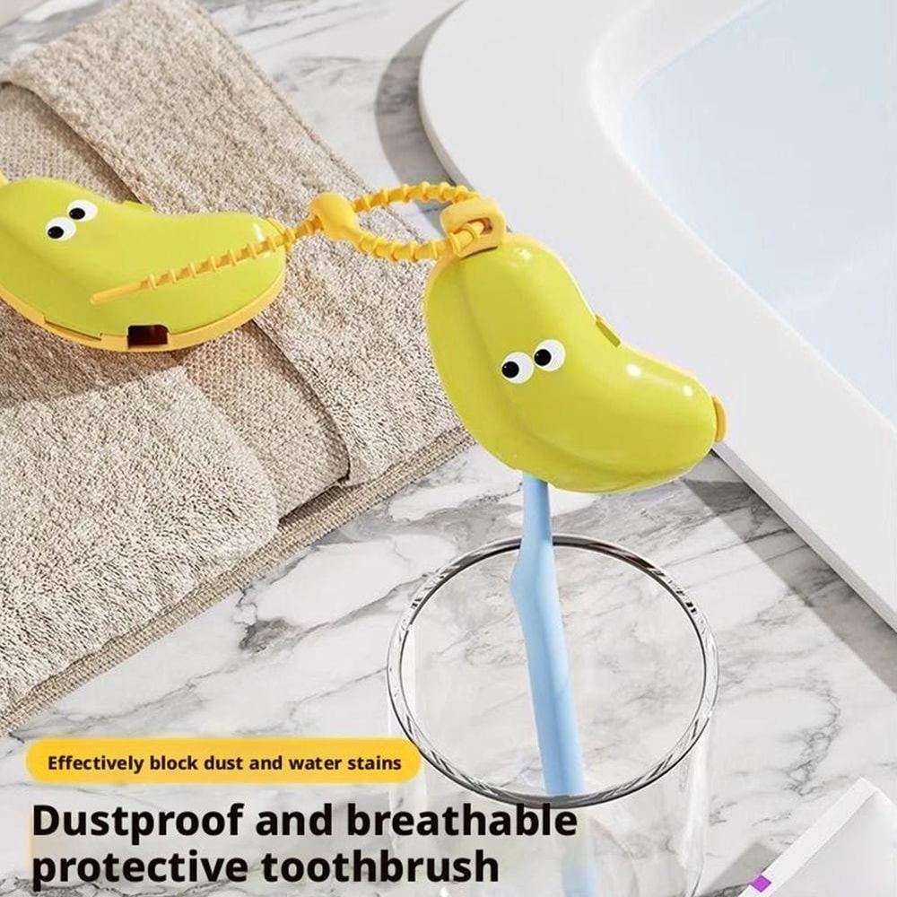 Portable Travel Toothbrush Cover With Toothpaste Storage Case Banana Shaped Toothbrush Protector B 3