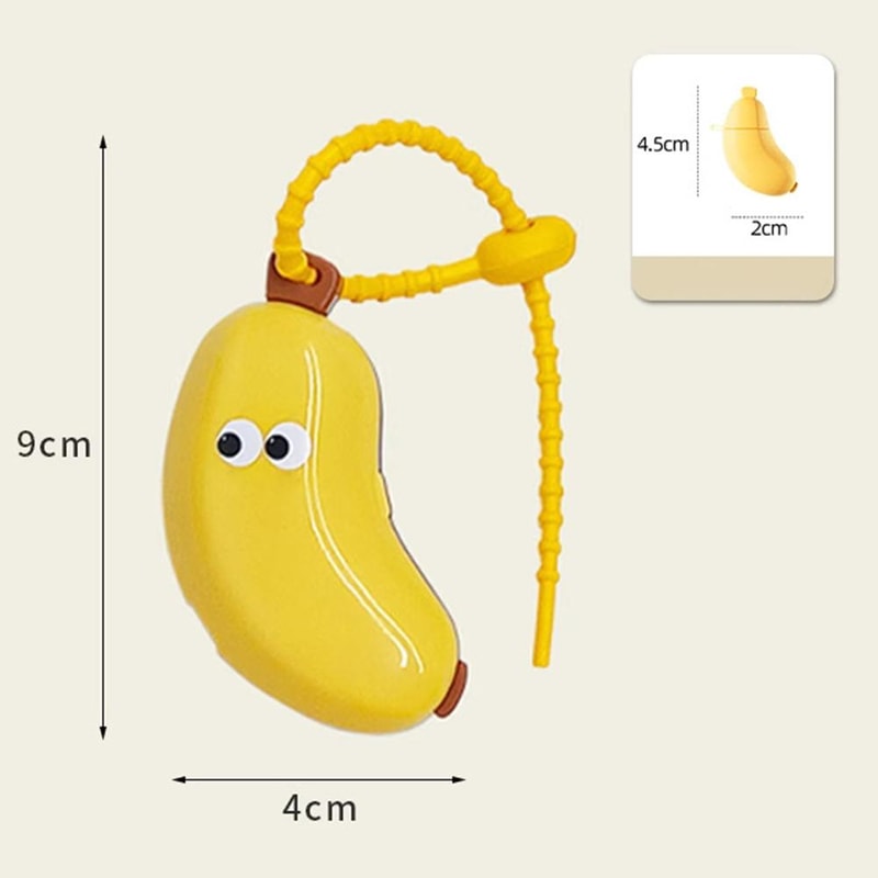 Portable Travel Toothbrush Cover With Toothpaste Storage Case Banana Shaped Toothbrush Protector B 4