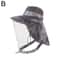 Bug Proof Sun Hat With Face Net UV Protection For Fishing Beekeeping 3