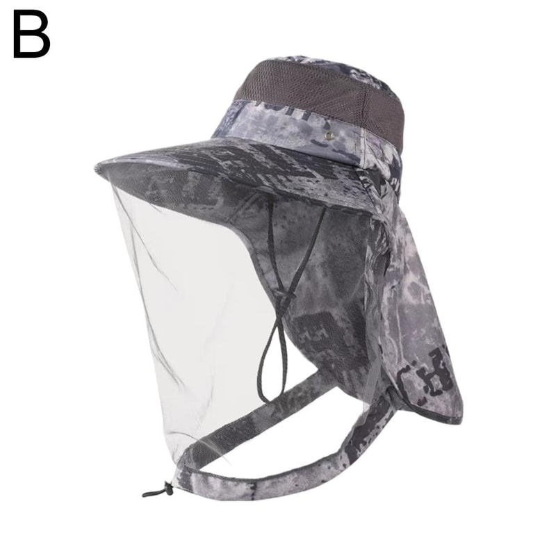 Bug Proof Sun Hat With Face Net UV Protection For Fishing Beekeeping 3