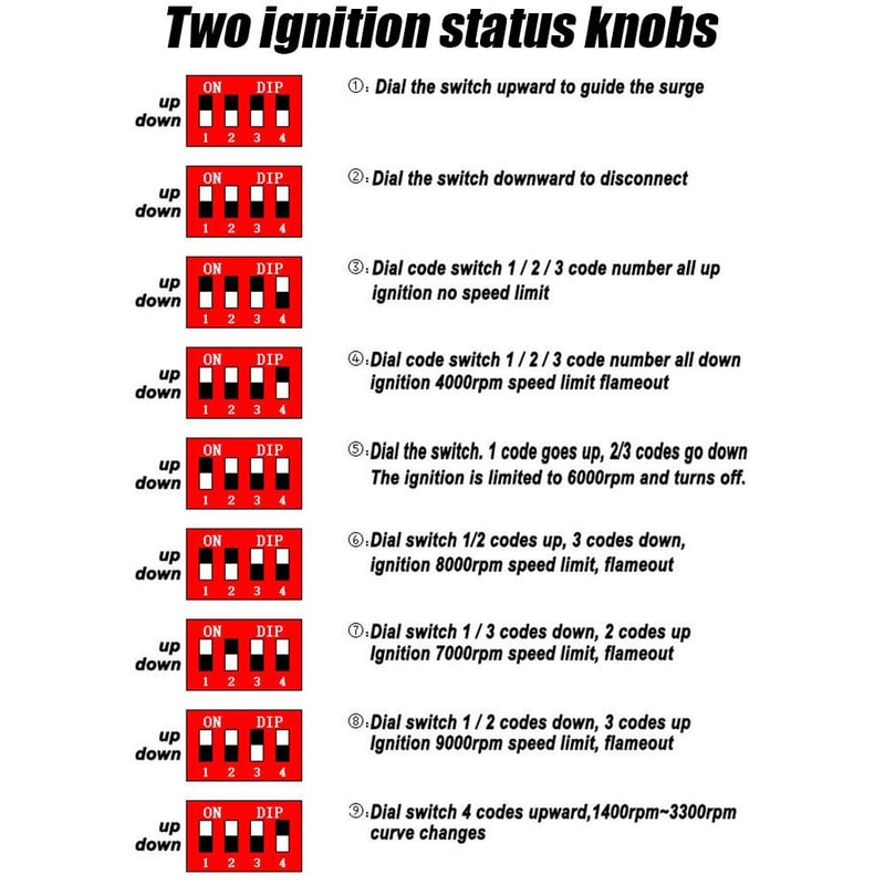 DC CDI Racing Motorcycle Ignition Switch For Scooter ATV Dirt Bike And Go Kart 4