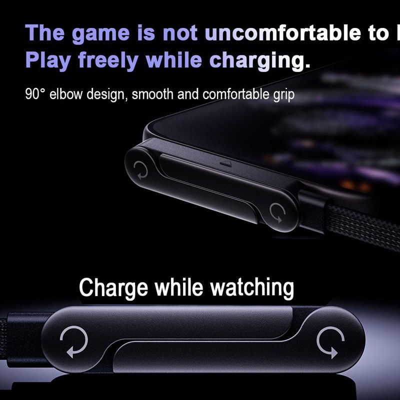 TypeC To TypeC Elbow Fast Charging Data Cable With Phone Stand 3