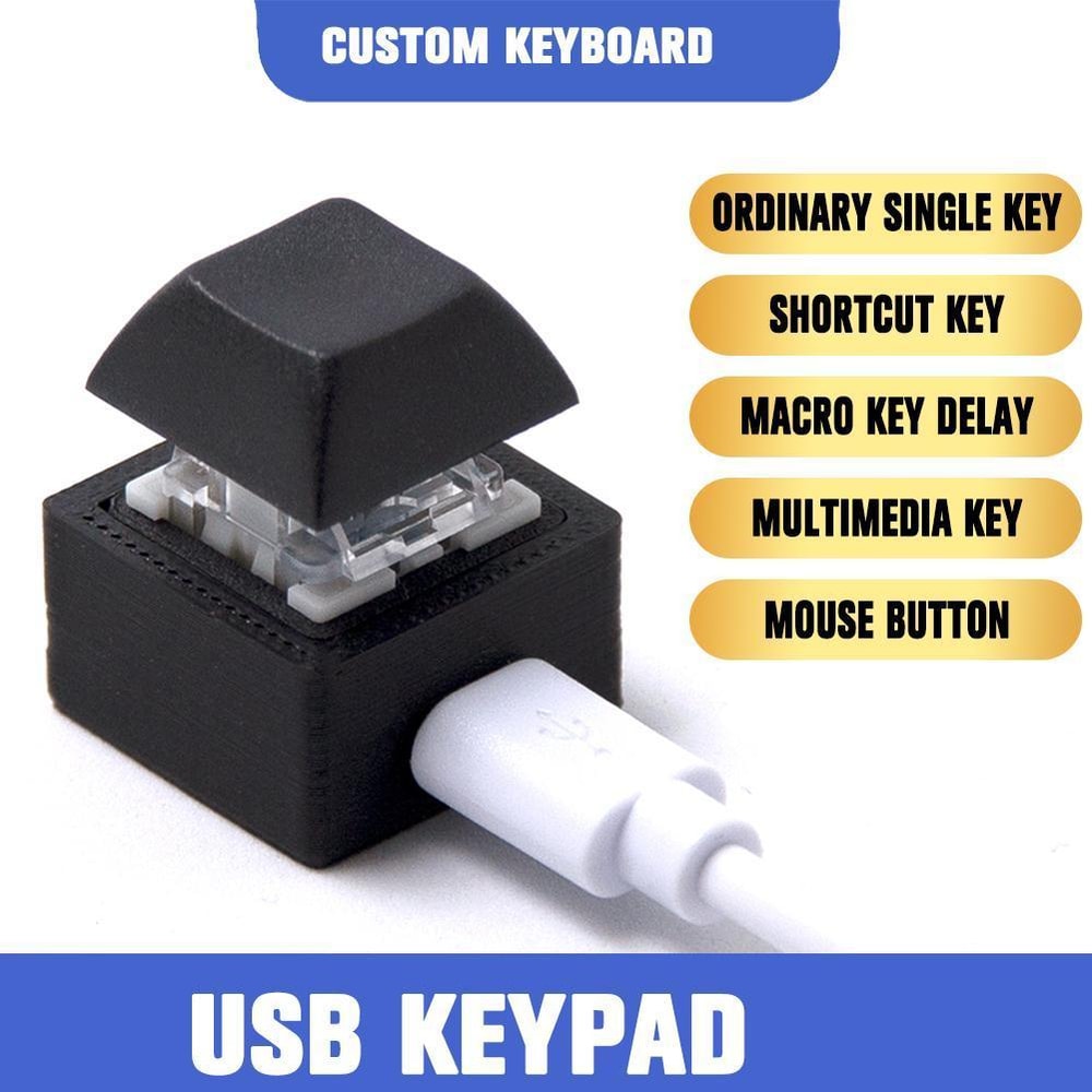 OneKey Shortcut Custom Mechanical Keyboard With USB Programmable Macro Hot Key Mini Keypad 2