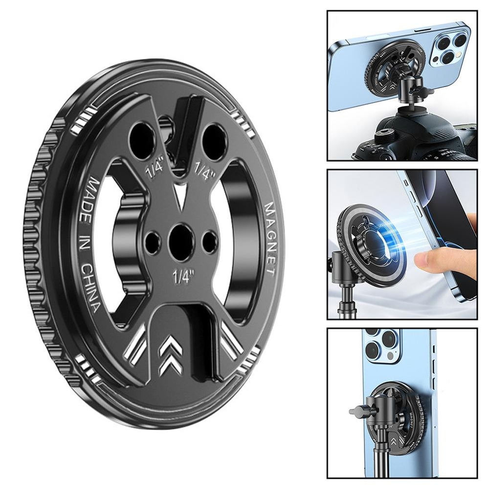 Magnetic Adapter Ring For Camera Tripod Accessories Strong Magnet Mount For MagSafe Phone Compati 0