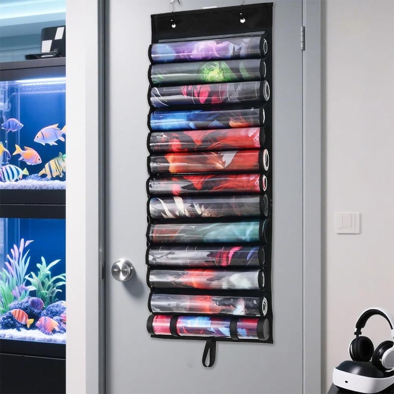 Portable Playmat Holder And Storage Bag For TCGRPG Mats Organized And Convenient Includes Hooks 1