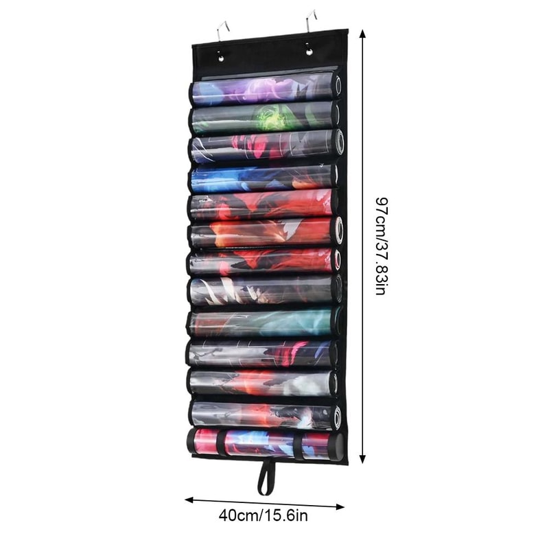Portable Playmat Holder And Storage Bag For TCGRPG Mats Organized And Convenient Includes Hooks 3