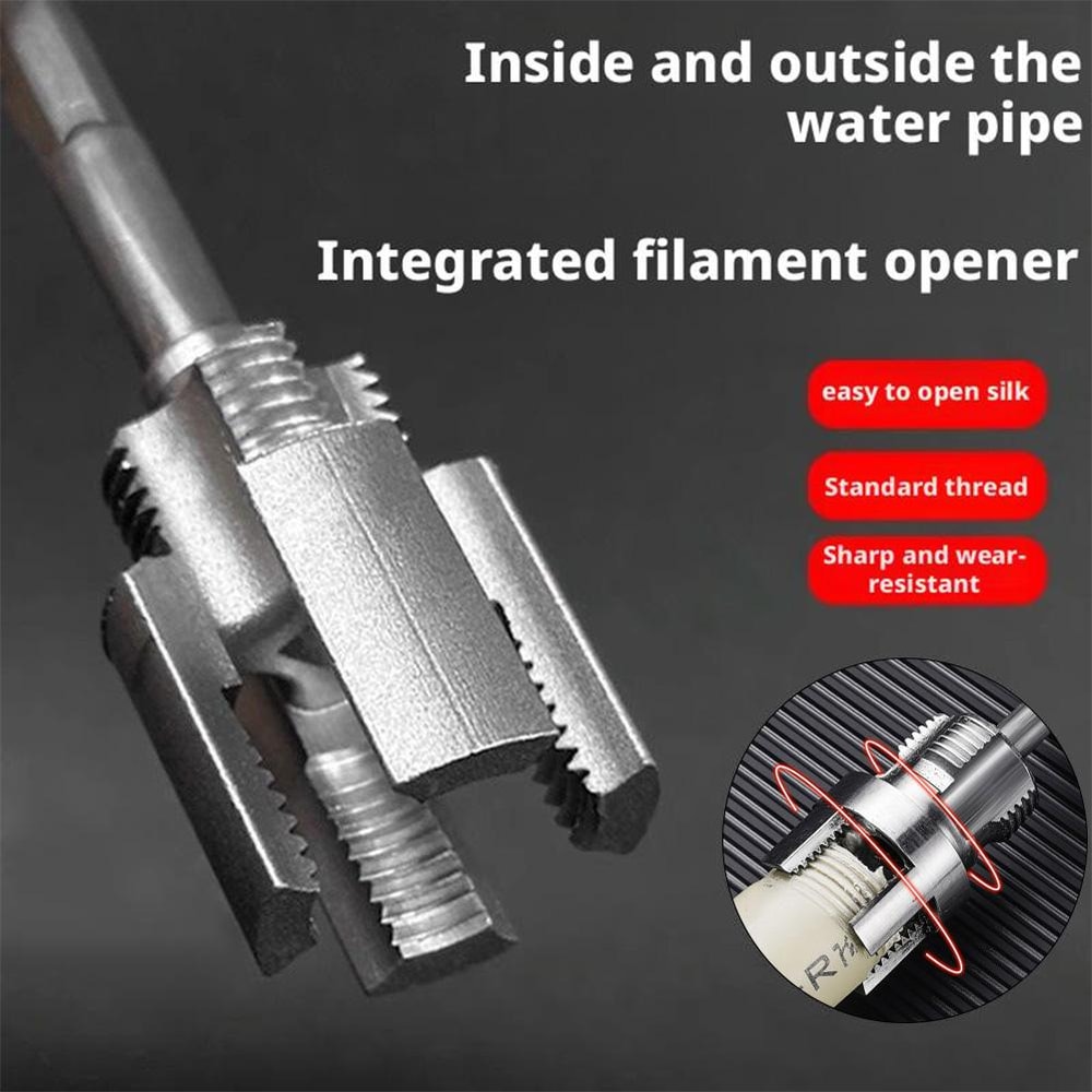 PVC Pipe Threading Tool Durable Metal Internal External Pipe Thread Cutter For DIY Plumbing Home 4
