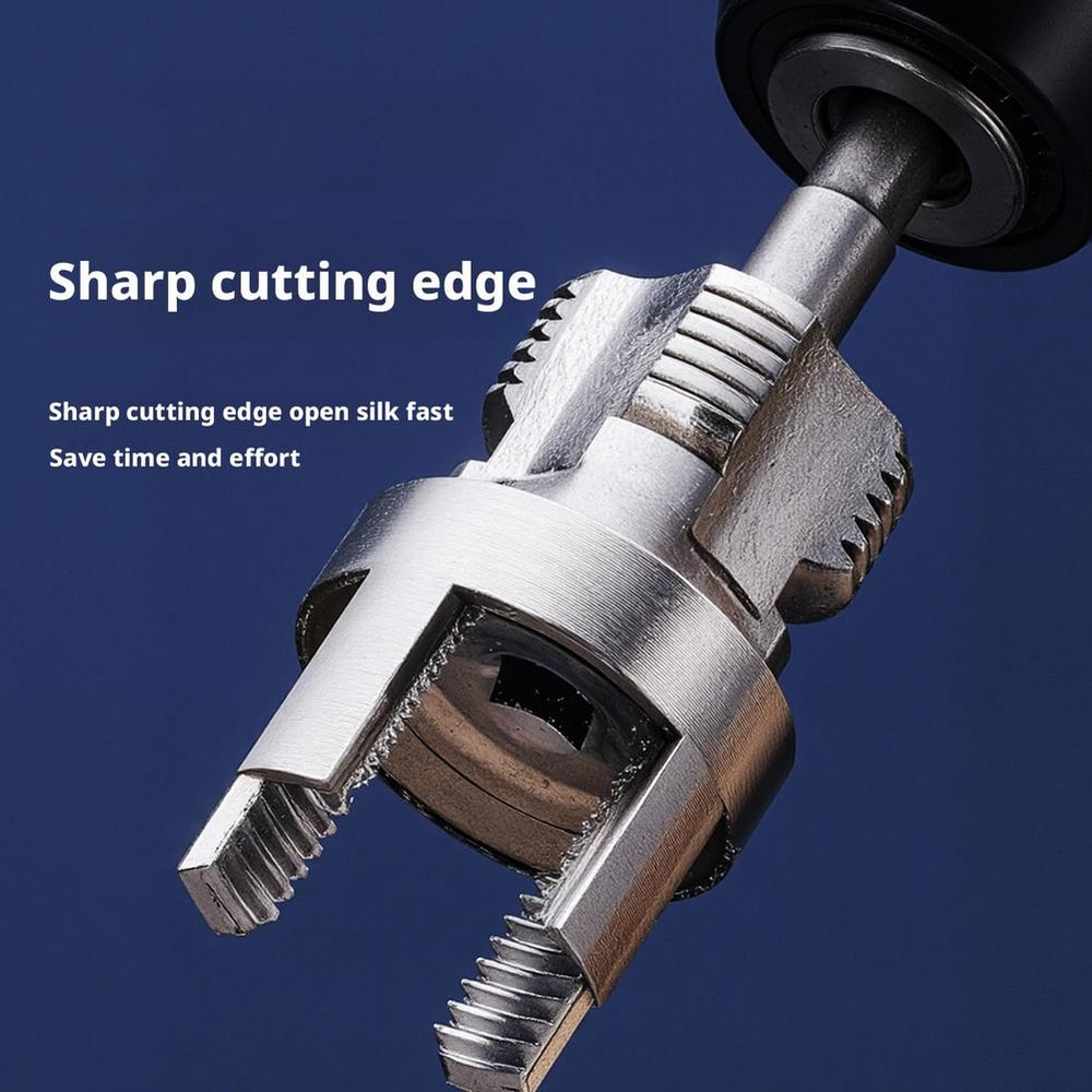 PVC Pipe Threading Tool Durable Metal Internal External Pipe Thread Cutter For DIY Plumbing Home 2