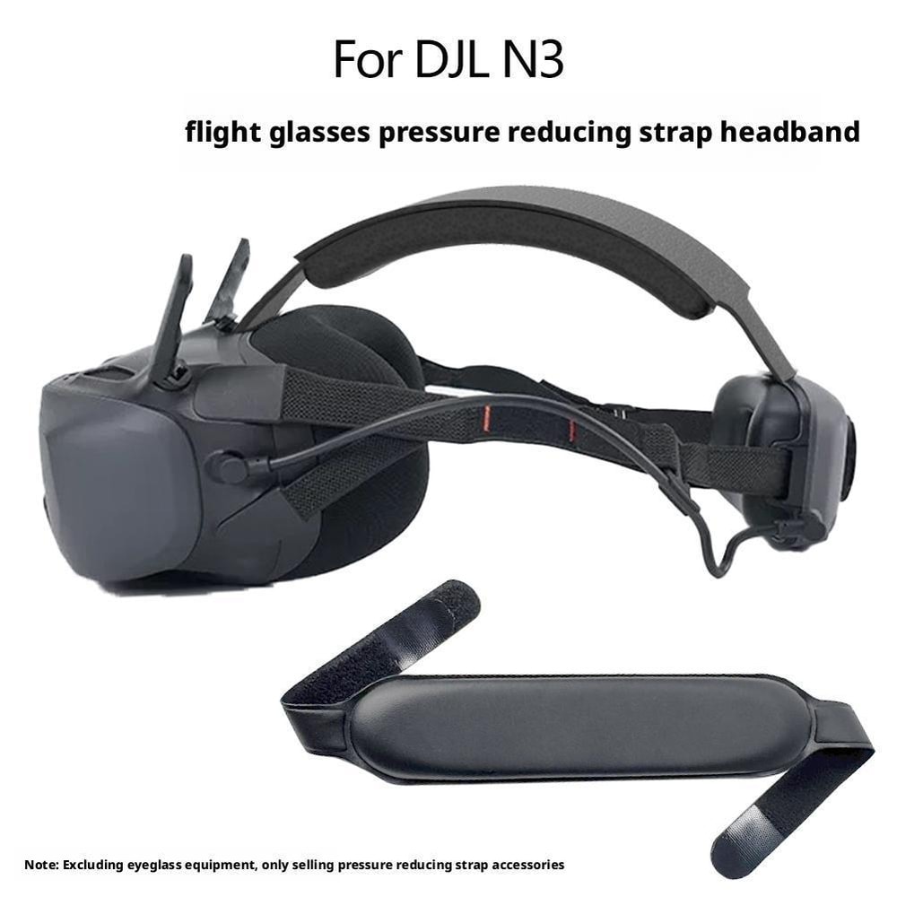 Comfortable Adjustable PU Cushion Head Strap For DJI Flight Goggles Pressure Relief Headband 1
