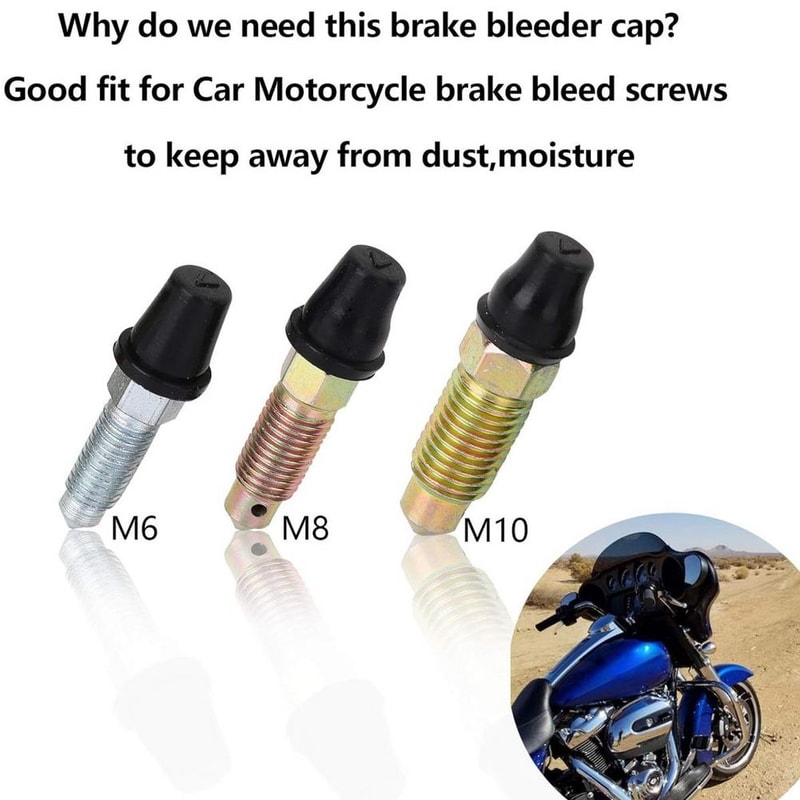 Brake Bleeder Hose Kit One Way NonReturn Valve For Motorcycle Brake And Clutch 4