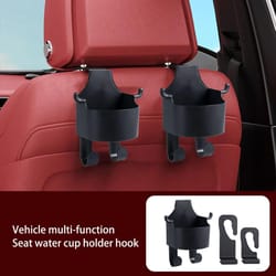 multifunctional car seat hook organizer – universal handbag holder, phone & cup storage solution