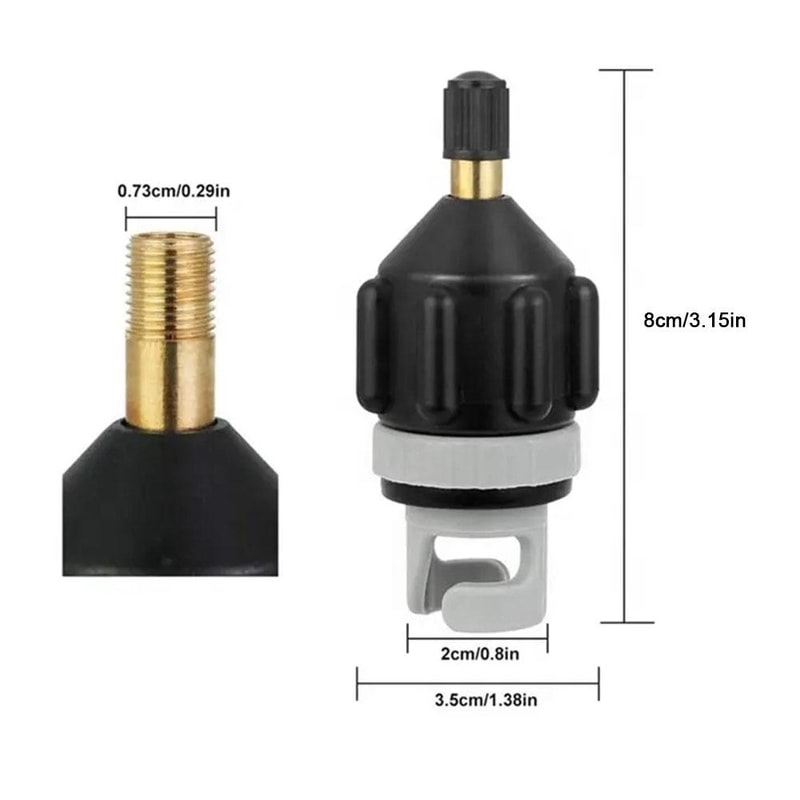 Inflatable Boat SUP Pump Adapter QuickConnect Air Pump Valve For StandUp Paddle Board Kayak 4