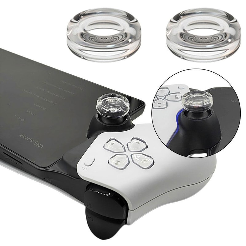 Rocker Cap For PlayStation Portal Transparent Liquid Silicone Joystick Analog Cover For PS Portal 0