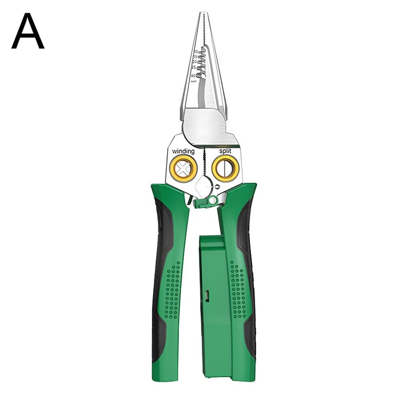 MultiFunction Wire Stripping Pliers For Electricians Stainless Steel Cable Cutter Stripper And Win 4