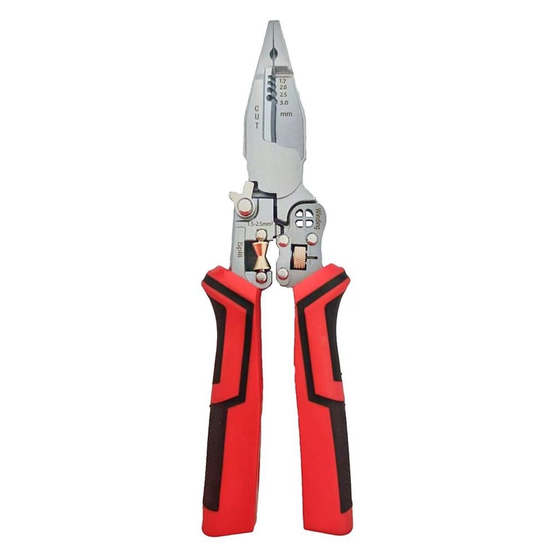 MultiFunction Wire Stripping Pliers For Electricians Stainless Steel Cable Cutter Stripper And Win 5