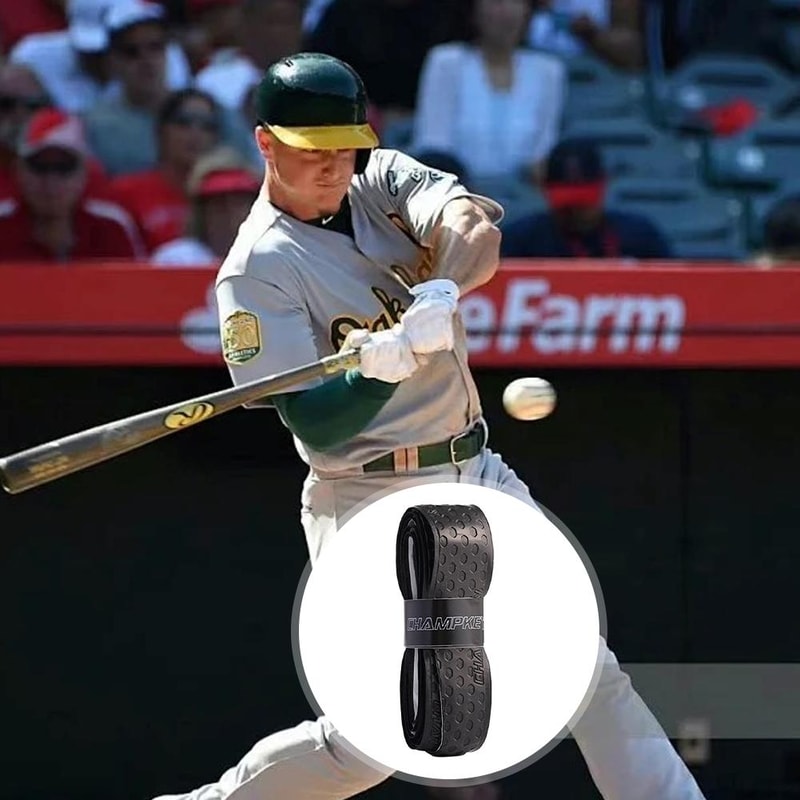 Baseball Bat Grip Tape AntiSlip Breathable PU Wrapping For Enhanced Comfort And Shock Absorption 2