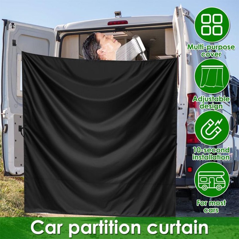 Car Rear Door Curtain Universal Car Divider For Privacy Sun Protection 1