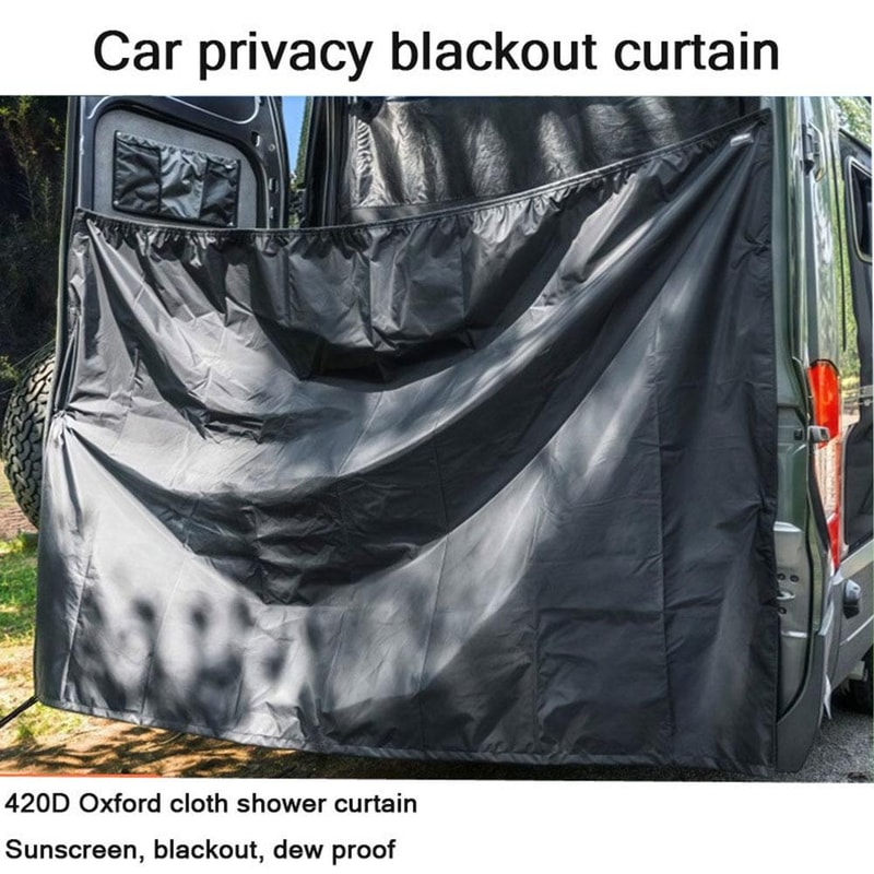 Car Rear Door Curtain Universal Car Divider For Privacy Sun Protection 2