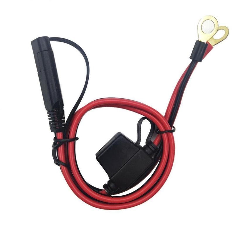 SAE Quick Release Plug Cable With Fuse Terminal O Connector For Battery Charger AWG Terminal Extens 1