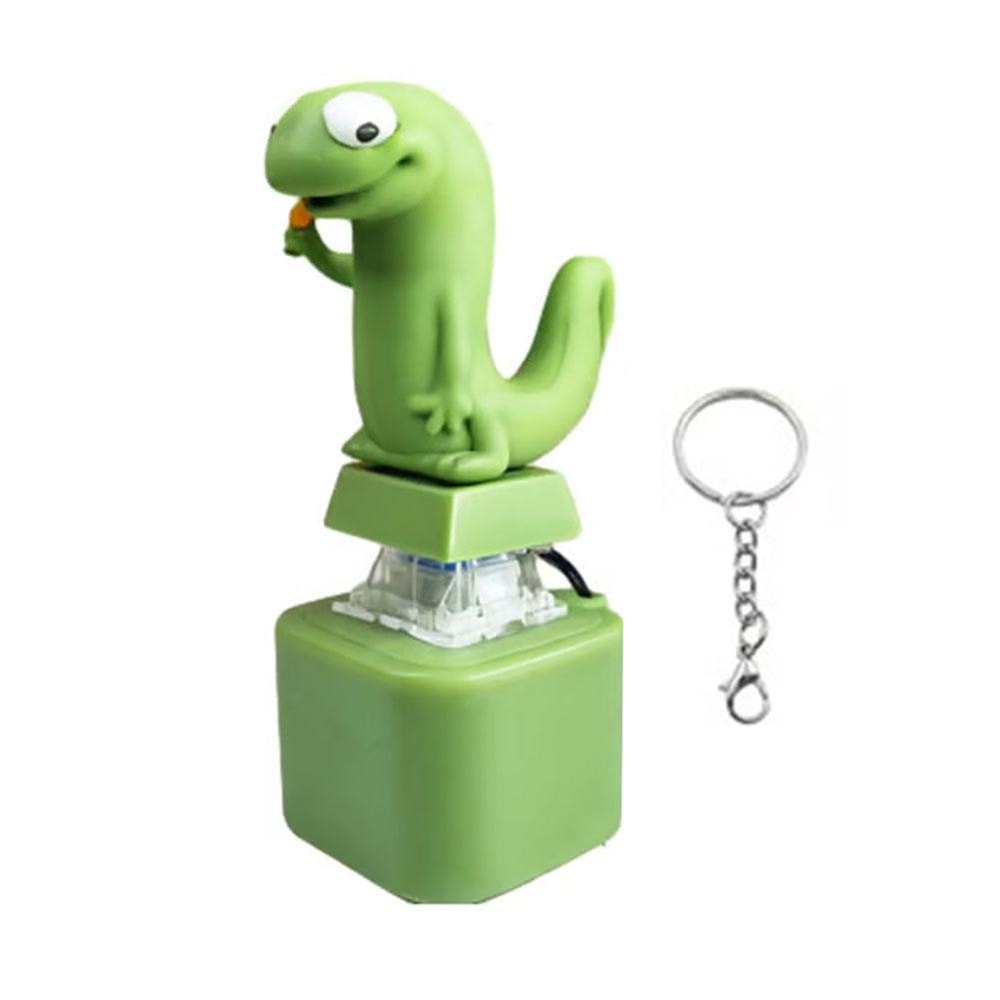Lizard Fidget Keychain Rechargeable LED Light Up Fidgety Toy With Funny Animal Sound Stress Relief 0
