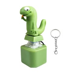 lizard fidget keychain rechargeable led light up fidgety toy with funny animal sound, stress relief anxiety relief clicker