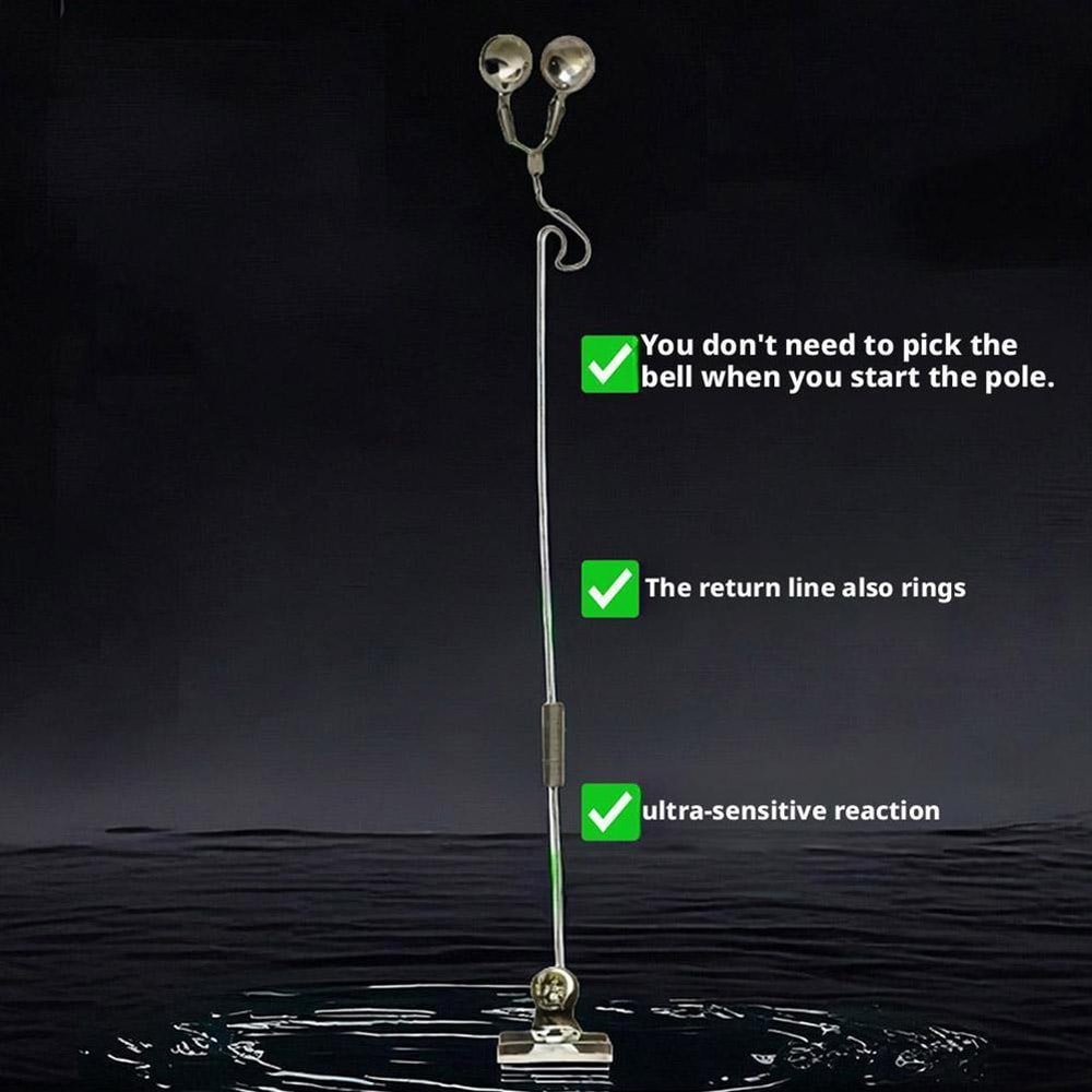 Fishing Bell Bite Alarm Stainless Steel Rod Tackle For Sea Fishing 2
