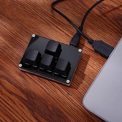 customizable mini usb mechanical keypad - key shortcut keypad for windows, mac, linux & more