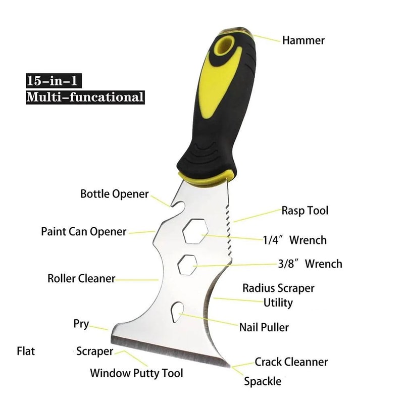 Multifunctional Stainless Steel Putty Knife Heavy Duty Scraper For DIY Construction Projects Tool 2