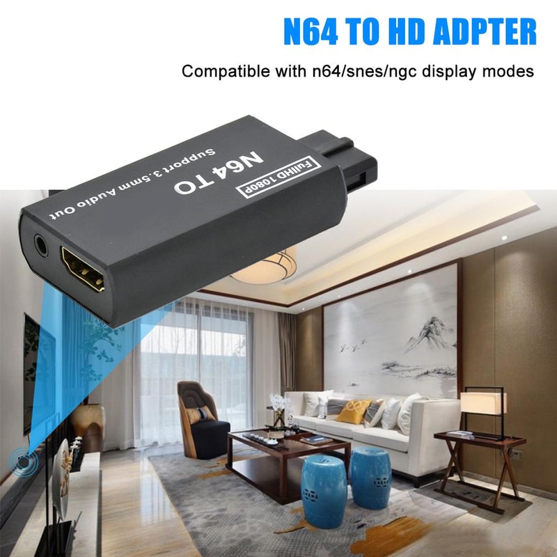 HDMICompatible Converter Adapter With Audio Output For N64SNESNGC Plug And Play No Loss HD Signal 1