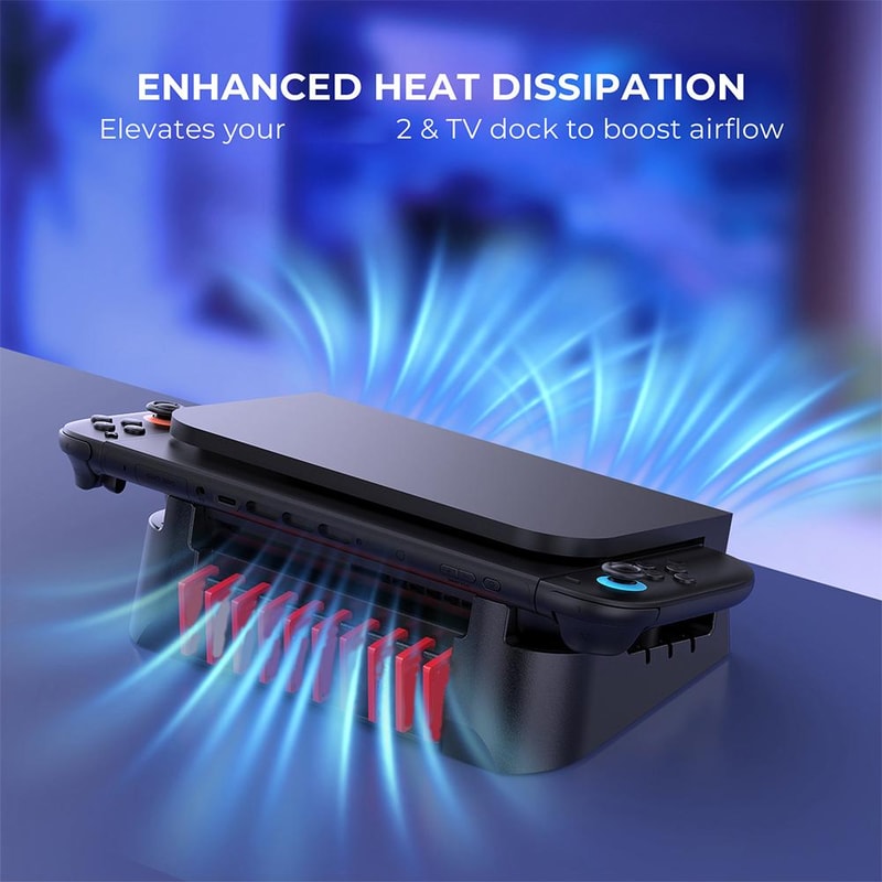 Horizontal Dock Stand For Switch OLED Universal Console Base With Game Card Storage 3