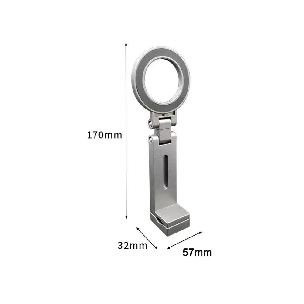 Magnetic Foldable Phone Stand MultiAxis Rotatable ABS Holder For Travel Desk And Airplane Use 4