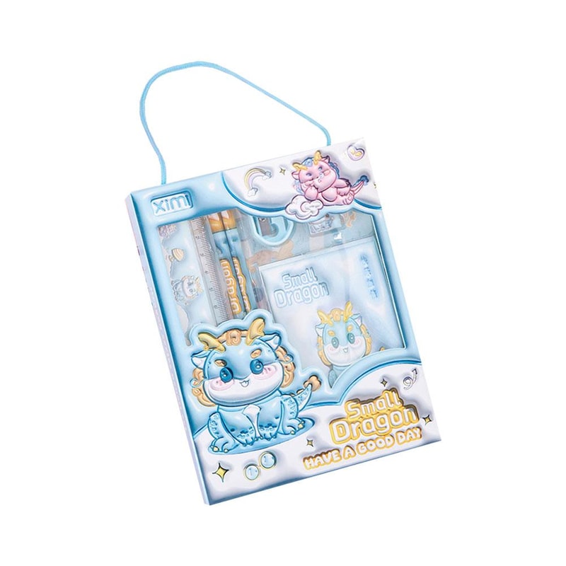 Cartoon Kids Stationery Set With Pencil Case Pencils And Erasers Perfect School Supplies Gift Box 5