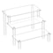 Acrylic Display Rack For Cupcakes Perfume Dolls More Transparent Trapezoidal Storage Shelf 0