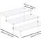 Acrylic Display Rack For Cupcakes Perfume Dolls More Transparent Trapezoidal Storage Shelf 7